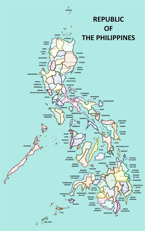 philippines provinces map